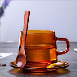 Veined glass mug