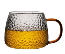 Veined glass mug