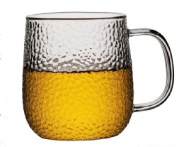 Veined glass mug