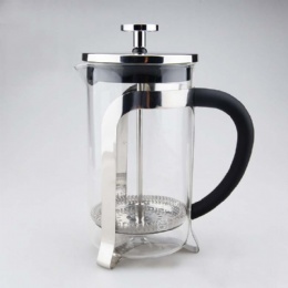 1Liter Custom Borosilicate Glass Stainless Steel French Press